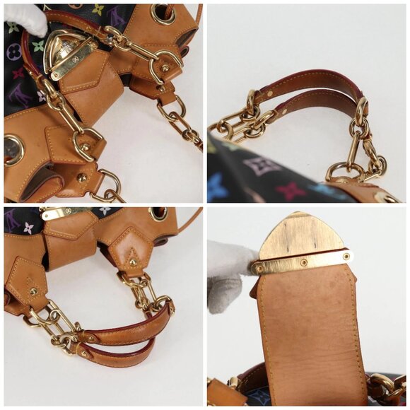 LOUIS VUITTON Monogram Multicolor Ursula Tote Bag Black M40124 LV Auth 132957V - Picture 16 of 16